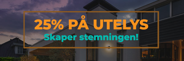 Spar 25% på utelys