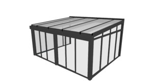 EXAL 140 Nordic 20.3 m2 Hagestue i aluminium - Bilde 3