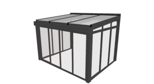 EXAL 140 Nordic 9.8 m2 hagestue i aluminium - Bilde 8
