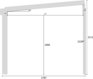 EXAL 140 Nordic 9.8 m2 hagestue i aluminium - Bilde 5