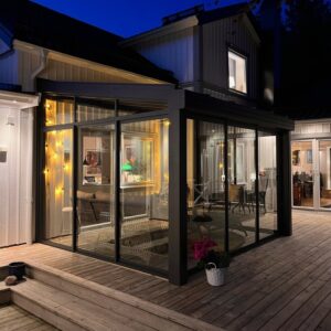 EXAL 140 Nordic 15.6 m2 hagestue i aluminium - Bilde 2